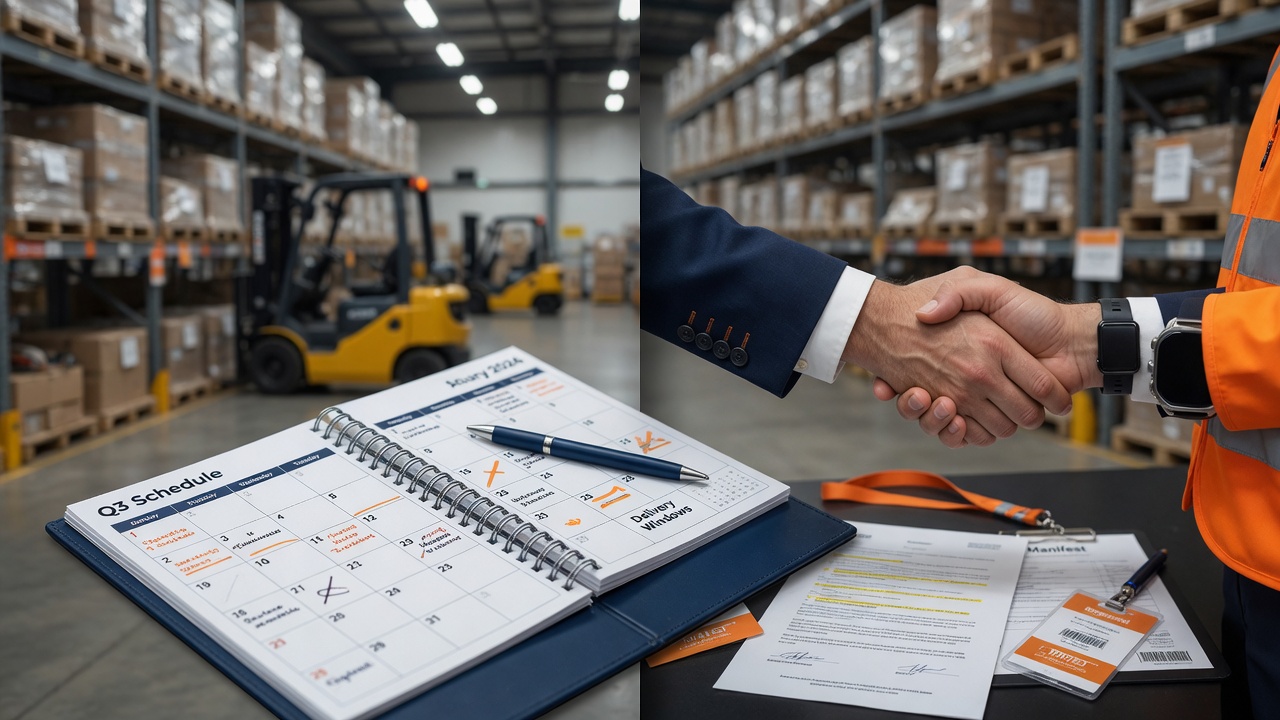 Contract courier scheduling